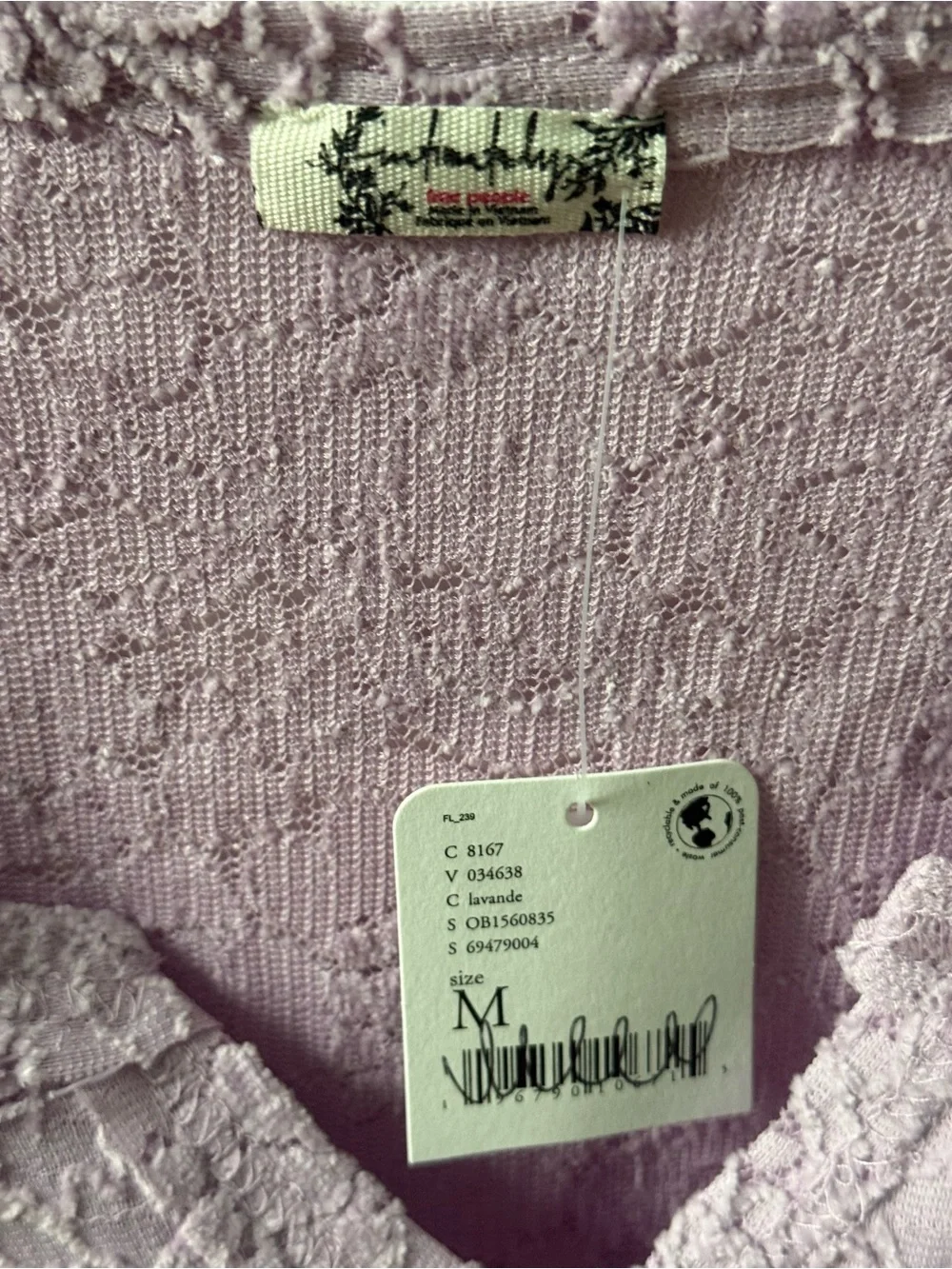 Free People Cloud Ride Lounge Top in Lavender